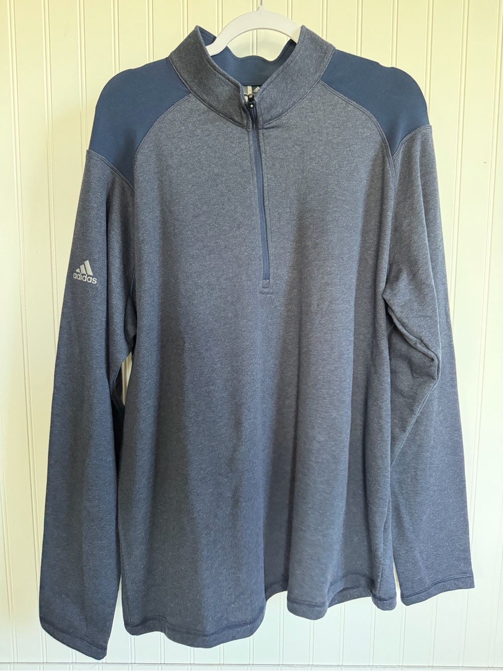 Adidas Men's Gray Quarter-Zip‎ Pullover Sweatshirt New XL Golf Business Office